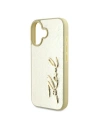 Buy Case Karl Lagerfeld KLHCP16SPFMFBKMD Apple iPhone 16 hardcase Metal Signature gold - KLD2139 - {ean13} - Home Screen Store Europe