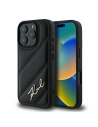 Karl Lagerfeld KLHCP16XPQDSMGK Apple iPhone 16 Pro Max hardcase Quilted Signature negru - iPhone 16 Pro Max - Karl Lagerfeld
