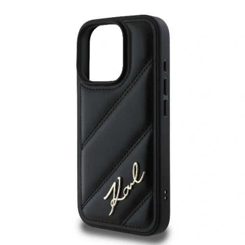 Kup Karl Lagerfeld KLHCP16XPQDSMGK Apple iPhone 16 Pro Max hardcase Quilted Signature černé - KLD2140 - {ean13} - Sklep Home Screen