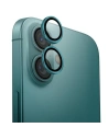 Glass for the camera lens UNIQ Optix Aluminium Camera Lens Protector Apple iPhone 16 / 16 Plus emerald - iPhone 16 Plus - Uniq