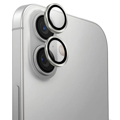 Buy Glass for the camera lens UNIQ Optix Aluminium Camera Lens Protector Apple iPhone 16 / 16 Plus sterling silver - UNIQ1200 - {ean13} - Home Screen Store Europe