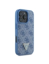 Kup Etui Guess GUHCP16LP4TDPB Apple iPhone 16 Pro hardcase Leather 4G Triangle Strass MagSafe niebieski - GUE3481 - {ean13} - Sklep Home Screen