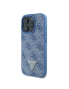 Kup Etui Guess GUHCP16LP4TDPB Apple iPhone 16 Pro hardcase Leather 4G Triangle Strass MagSafe niebieski - GUE3481 - {ean13} - Sklep Home Screen