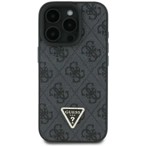 Kup Guess GUHCP16LP4TDPK Apple iPhone 16 Pro hardcase kůže 4G Triangle Strass MagSafe černý - GUE3482 - {ean13} - Sklep Home Screen