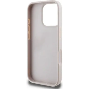 Buy Case Guess GUHCP16LP4TDPP Apple iPhone 16 Pro hardcase Leather 4G Triangle Strass MagSafe pink - GUE3483 - {ean13} - Home Screen Store Europe