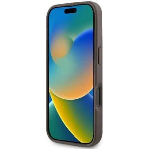 Kup Guess GUHCP16LP4TDPW Apple iPhone 16 Pro hardcase Kožené 4G Triangle Strass MagSafe hnědé - GUE3484 - {ean13} - Sklep Home Screen