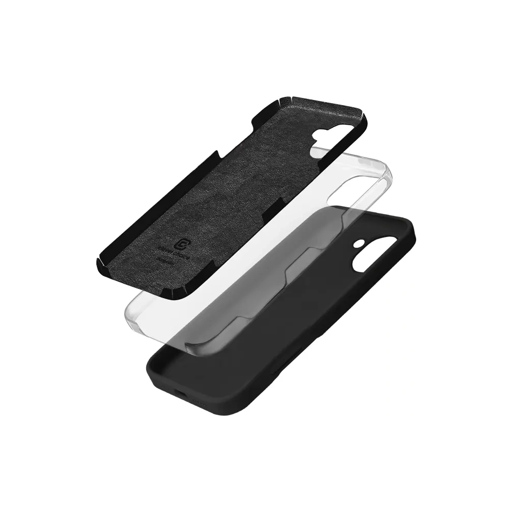 Etui Crong Color Cover Apple iPhone 16 (czarny) - iPhone 16 - Crong