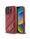 Karl Lagerfeld KLHCP16XPQDSMGR Apple iPhone 16 Pro Max hardcase Quilted Signature roșu - iPhone 16 Pro Max - Karl Lagerfeld