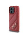 Buy Case Karl Lagerfeld KLHCP16XPQDSMGR Apple iPhone 16 Pro Max hardcase Quilted Signature red - KLD2141 - {ean13} - Home Screen Store Europe