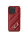 Kup Karl Lagerfeld KLHCP16XPQDSMGR Apple iPhone 16 Pro Max Hardcase Quilted Signature rot - KLD2141 - {ean13} - Sklep Home Screen