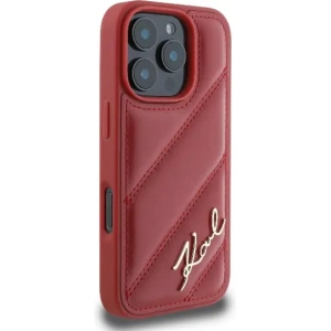 Kup Etui Karl Lagerfeld KLHCP16XPQDSMGR Apple iPhone 16 Pro Max hardcase Quilted Signature czerwony - KLD2141 - {ean13} - Sklep Home Screen