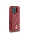 Buy Case Karl Lagerfeld KLHCP16XPQDSMGR Apple iPhone 16 Pro Max hardcase Quilted Signature red - KLD2141 - {ean13} - Home Screen Store Europe