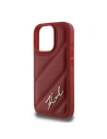 Buy Case Karl Lagerfeld KLHCP16XPQDSMGR Apple iPhone 16 Pro Max hardcase Quilted Signature red - KLD2141 - {ean13} - Home Screen Store Europe