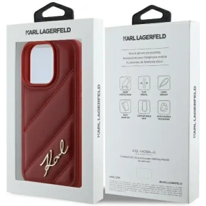 Kup Etui Karl Lagerfeld KLHCP16XPQDSMGR Apple iPhone 16 Pro Max hardcase Quilted Signature czerwony - KLD2141 - {ean13} - Sklep Home Screen
