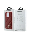 Kup Karl Lagerfeld KLHCP16XPQDSMGR Apple iPhone 16 Pro Max hardcase Quilted Signature červené - KLD2141 - {ean13} - Sklep Home Screen