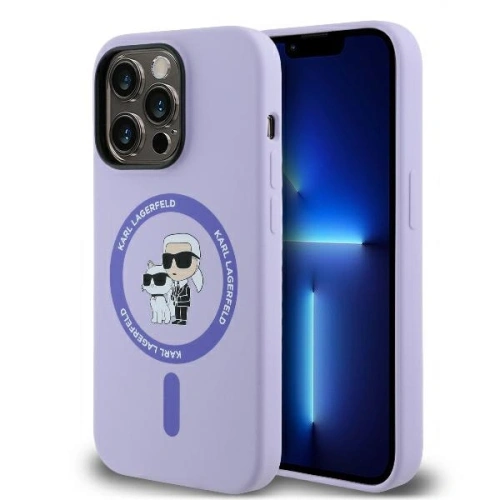 Kup Karl Lagerfeld KLHMP14XSCMKCRHU Apple iPhone 14 Pro Max hardcase Silicon Karl&Choupette Heads Ring MagSafe purpuriu - KLD2142 - {ean13} - Sklep Home Screen
