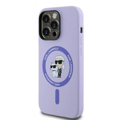 Kup Karl Lagerfeld KLHMP14XSCMKCRHU Apple iPhone 14 Pro Max Hartschale Silikon Karl&Choupette Köpfe Ring MagSafe purpurrot - KLD2142 - {ean13} - Sklep Home Screen