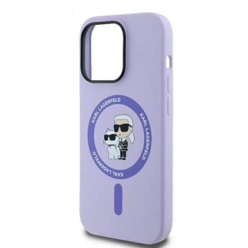 Kup Karl Lagerfeld KLHMP14XSCMKCRHU Apple iPhone 14 Pro Max hardcase Silicon Karl&Choupette Heads Ring MagSafe purpuriu - KLD2142 - {ean13} - Sklep Home Screen