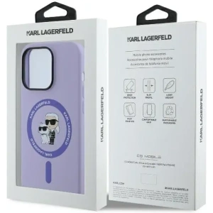 Kup Karl Lagerfeld KLHMP14XSCMKCRHU Apple iPhone 14 Pro Max hardcase silikon Karl&Choupette Heads Ring MagSafe purpurový - KLD2142 - {ean13} - Sklep Home Screen