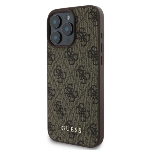 Buy Case Guess GUHCP16LG4GFBR Apple iPhone 16 Pro hardcase 4G Classic brown - GUE3485 - {ean13} - Home Screen Store Europe