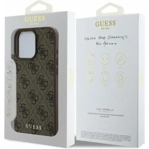 Kup Etui Guess GUHCP16LG4GFBR Apple iPhone 16 Pro hardcase 4G Classic brązowy - GUE3485 - {ean13} - Sklep Home Screen