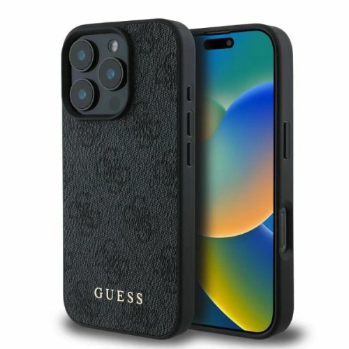 Buy Case Guess GUHCP16LG4GFGR Apple iPhone 16 Pro hardcase 4G Classic black - GUE3486 - {ean13} - Home Screen Store Europe