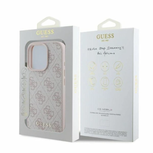 Kup Případ Guess GUHCP16LG4GFPI Apple iPhone 16 Pro tvrdý obal 4G Classic růžový - GUE3487 - {ean13} - Sklep Home Screen