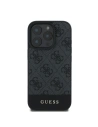 Buy Case Guess GUHCP16LG4GLGR Apple iPhone 16 Pro hardcase 4G Bottom Stripe gray - GUE3490 - {ean13} - Home Screen Store Europe