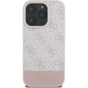 Buy Case Guess GUHCP16LG4GLPI Apple iPhone 16 Pro hardcase 4G Bottom Stripe pink - GUE3491 - {ean13} - Home Screen Store Europe