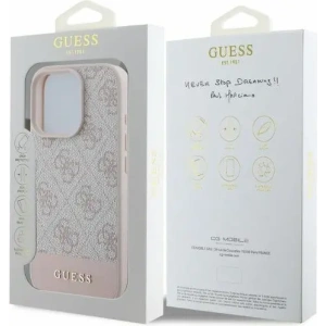 Kup Případ Guess GUHCP16LG4GLPI tvrdý obal pro Apple iPhone 16 Pro 4G dolní pruh růžový - GUE3491 - {ean13} - Sklep Home Screen