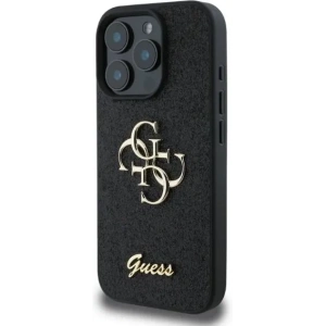 Buy Case Guess GUHCP16LHG4SGK Apple iPhone 16 Pro hardcase Fixed Glitter Big 4G black - GUE3492 - {ean13} - Home Screen Store Europe
