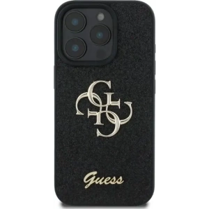 Buy Case Guess GUHCP16LHG4SGK Apple iPhone 16 Pro hardcase Fixed Glitter Big 4G black - GUE3492 - {ean13} - Home Screen Store Europe