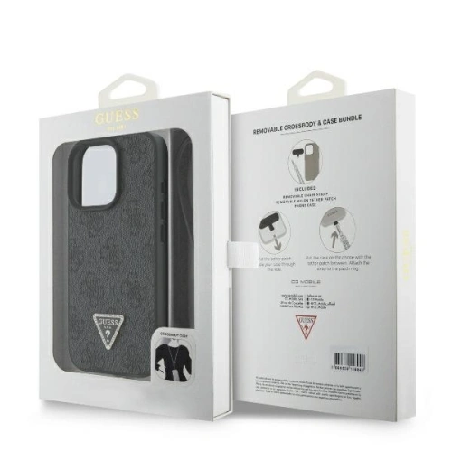 Kup Etui Guess GUHCP16LP4TDSCPK Apple iPhone 16 Pro hardcase Leather Metal Logo Strass Crossbody czarny - GUE3494 - {ean13} - Sklep Home Screen