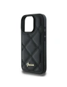 Kup Případ Guess GUHCP16LPSQSQSK tvrdý kryt pro Apple iPhone 16 Pro s prošívaným kovovým logem černý - GUE3497 - {ean13} - Sklep Home Screen
