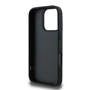 Kup Caz Guess GUHCP16LPSQSQSK Apple iPhone 16 Pro husă dură cu logo metalic matlasat negru - GUE3497 - {ean13} - Sklep Home Screen