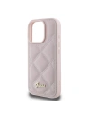 Kup Případ Guess GUHCP16LPSQSQSP Apple iPhone 16 Pro tvrdý obal prošívaný s kovovým logem růžový - GUE3498 - {ean13} - Sklep Home Screen