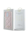 Kup Případ Guess GUHCP16LPSQSQSP Apple iPhone 16 Pro tvrdý obal prošívaný s kovovým logem růžový - GUE3498 - {ean13} - Sklep Home Screen