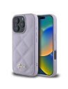 Kup Případ Guess GUHCP16LPSQSQSU Apple iPhone 16 Pro tvrdý obal prošívaný s kovovým logem světle fialový - GUE3499 - {ean13} - Sklep Home Screen