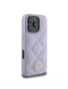 Kup Případ Guess GUHCP16LPSQSQSU Apple iPhone 16 Pro tvrdý obal prošívaný s kovovým logem světle fialový - GUE3499 - {ean13} - Sklep Home Screen