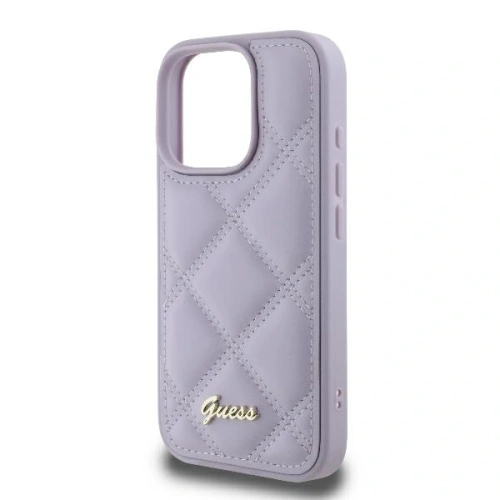 Kup Caz Guess GUHCP16LPSQSQSU hardcase pentru Apple iPhone 16 Pro cu logo metalic matlasat de culoare mov deschis - GUE3499 - {ean13} - Sklep Home Screen