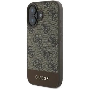 Kup Caz Guess GUHCP16MG4GLBR Apple iPhone 16 Plus husă tare 4G Stripe de jos maro - GUE3504 - {ean13} - Sklep Home Screen