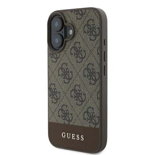 Kup Etui Guess GUHCP16MG4GLBR Apple iPhone 16 Plus hardcase 4G Bottom Stripe brązowy - GUE3504 - {ean13} - Sklep Home Screen