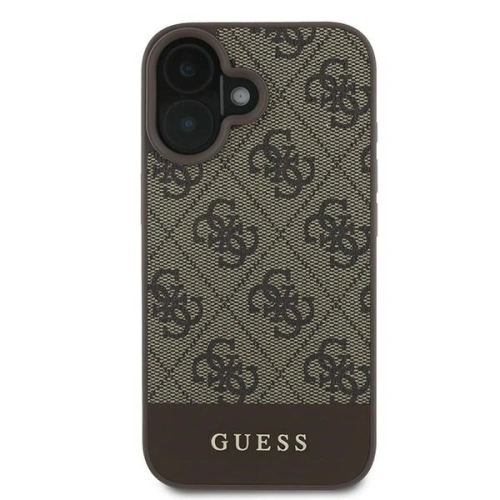 Kup Etui Guess GUHCP16MG4GLBR Apple iPhone 16 Plus hardcase 4G Bottom Stripe brązowy - GUE3504 - {ean13} - Sklep Home Screen