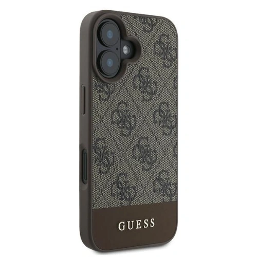 Kup Etui Guess GUHCP16MG4GLBR Apple iPhone 16 Plus hardcase 4G Bottom Stripe brązowy - GUE3504 - {ean13} - Sklep Home Screen