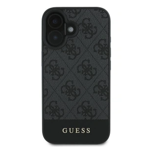 Buy Case Guess GUHCP16MG4GLGR Apple iPhone 16 Plus hardcase 4G Bottom Stripe gray - GUE3505 - {ean13} - Home Screen Store Europe