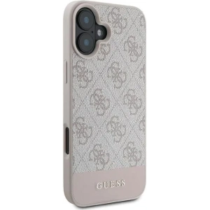 Buy Case Guess GUHCP16MG4GLPI Apple iPhone 16 Plus hardcase 4G Bottom Stripe pink - GUE3506 - {ean13} - Home Screen Store Europe