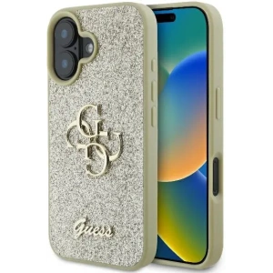 Buy Case Guess GUHCP16MHG4SGD Apple iPhone 16 Plus hardcase Fixed Glitter Big 4G gold - GUE3507 - {ean13} - Home Screen Store Europe