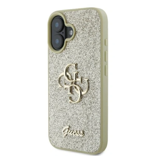 Kup Caz Guess GUHCP16MHG4SGD hardcase pentru Apple iPhone 16 Plus cu glitter fixat Big 4G aurie - GUE3507 - {ean13} - Sklep Home Screen