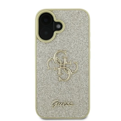 Kup Caz Guess GUHCP16MHG4SGD hardcase pentru Apple iPhone 16 Plus cu glitter fixat Big 4G aurie - GUE3507 - {ean13} - Sklep Home Screen