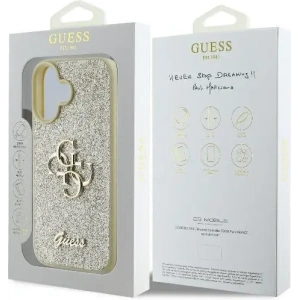 Buy Case Guess GUHCP16MHG4SGD Apple iPhone 16 Plus hardcase Fixed Glitter Big 4G gold - GUE3507 - {ean13} - Home Screen Store Europe
